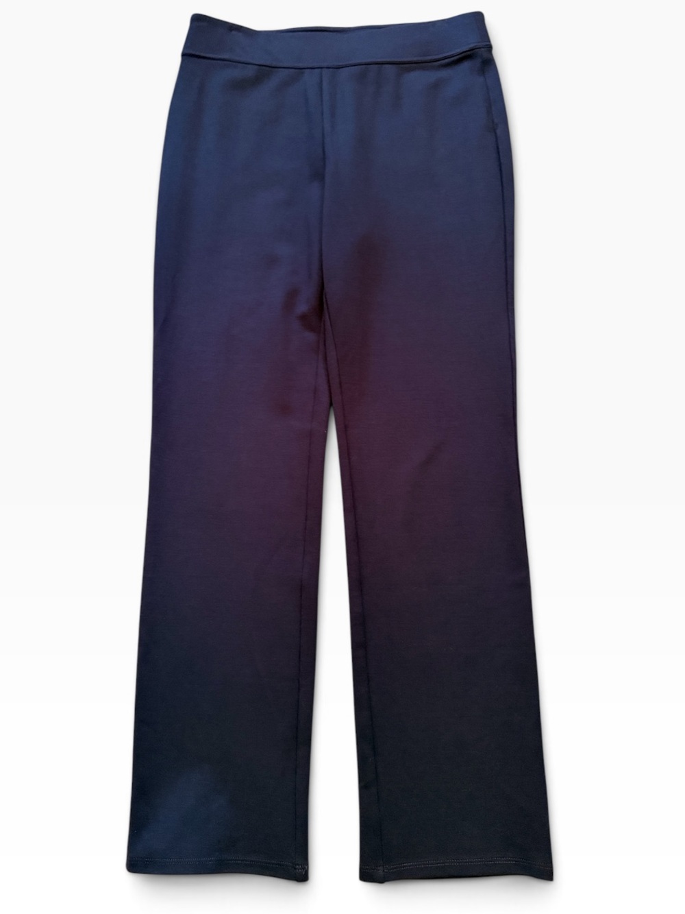 Soft Surroundings Navy Blue Ponte Knit Straight Leg Pant M